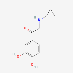 molecular formula C11H13NO3 B13113919 2-(Cyclopropylamino)-1-(3,4-dihydroxyphenyl)ethanone 