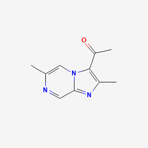molecular formula C10H11N3O B13113934 1-(2,6-Dimethylimidazo[1,2-A]pyrazin-3-YL)ethanone CAS No. 620604-03-7