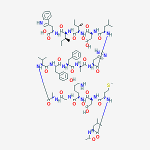 molecular formula C96H140N20O25S B013114 N-Acetyl-leu-met-asp-lys-glu-ala-val-tyr-phe-ala-his-leu-asp-ile-ile-trp CAS No. 143113-45-5