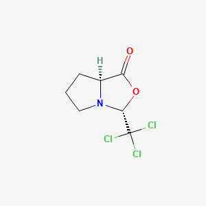 molecular formula C7H8Cl3NO2 B1311404 (3R,7aS)-3-(Trichloromethyl)tetrahydropyrrolo[1,2-c]oxazol-1(3H)-one CAS No. 220200-88-4