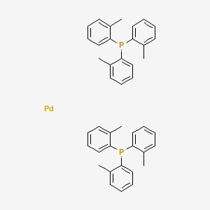 B1311409 Bis(tri-o-tolylphosphine)palladium(0) CAS No. 69861-71-8
