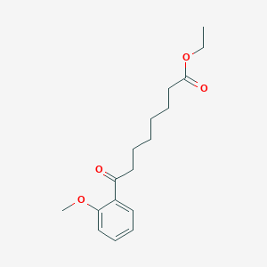 molecular formula C17H24O4 B1311420 Ethyl 8-(2-methoxyphenyl)-8-oxooctanoate CAS No. 898752-76-6