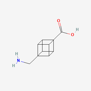 molecular formula C10H11NO2 B13114271 4-(Aminomethyl)cubane-1-carboxylic acid 