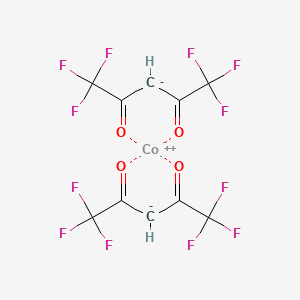 molecular formula C10H2CoF12O4 B13114313 Bis(hexafluoroacetylacetonato)cobalt(II) hydrate 