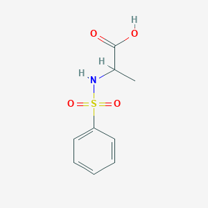 2-Benzenesulfonamidopropanoic acid