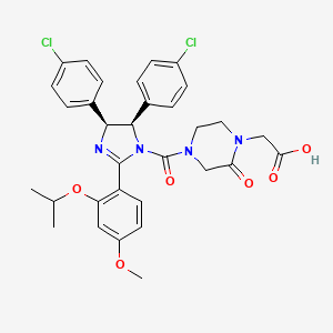 molecular formula C32H32Cl2N4O6 B13114336 Nutlin carboxylic acid 