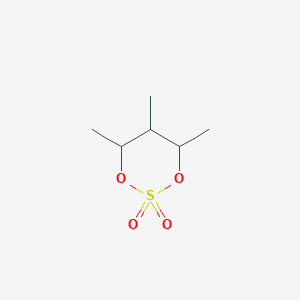 molecular formula C6H12O4S B13114349 4,5,6-Trimethyl-1,3,2-dioxathiane2,2-dioxide 