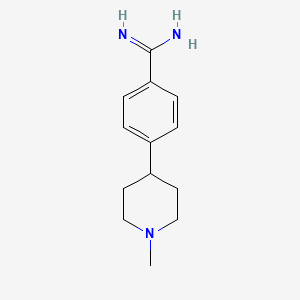 molecular formula C13H19N3 B13114358 4-(1-Methylpiperidin-4-yl)benzimidamide 