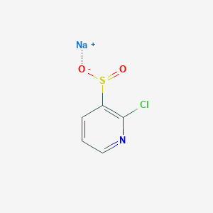 molecular formula C5H3ClNNaO2S B13114360 Sodium 2-chloropyridine-3-sulfinate 