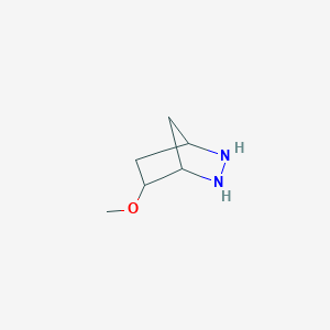 molecular formula C6H12N2O B13114374 5-Methoxy-2,3-diazabicyclo[2.2.1]heptane 