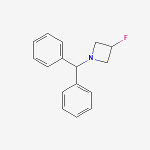 molecular formula C16H16FN B1311456 1-Benzhydryl-3-fluoroazetidine CAS No. 617718-45-3