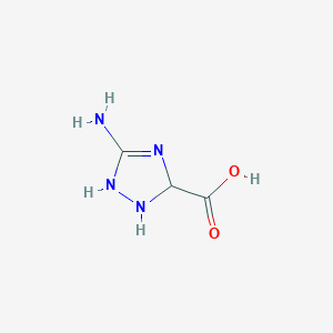 molecular formula C3H6N4O2 B13114630 5-amino-2,3-dihydro-1H-1,2,4-triazole-3-carboxylic Acid CAS No. 708977-28-0