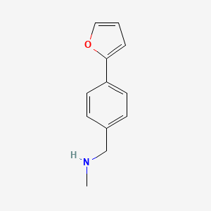 molecular formula C12H13NO B1311467 N-[4-(2-Furyl)benzyl]-N-methylamine CAS No. 859850-67-2
