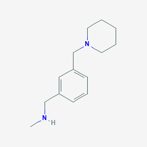 molecular formula C14H22N2 B1311471 N-Methyl-N-[3-(piperidin-1-ylmethyl)benzyl]amine CAS No. 868755-58-2