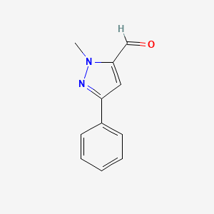 1-methyl-3-phenyl-1H-pyrazole-5-carbaldehyde