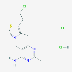 molecular formula C12H17Cl3N4S B131149 Beclotiamine hydrochloride CAS No. 7275-24-3