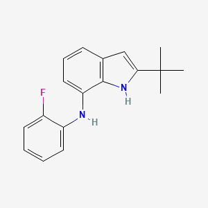 molecular formula C18H19FN2 B1311497 2-叔丁基-N-(2-氟苯基)-1H-吲哚-7-胺 CAS No. 910442-88-5