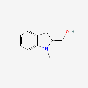 molecular formula C10H13NO B13114991 (S)-(1-Methylindolin-2-yl)methanol 