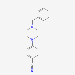 molecular formula C18H19N3 B1311500 4-(4-苄基哌嗪-1-基)苯甲腈 CAS No. 90905-00-3