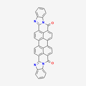 molecular formula C36H16N4O2 B13115161 Bis(benzimidazo)perylene CAS No. 55034-81-6