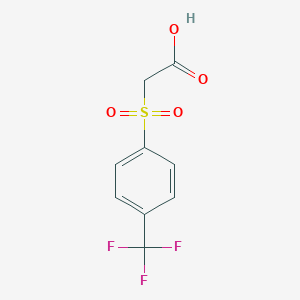 [4-(Trifluoromethyl)benzene-1-sulfonyl]acetic acid