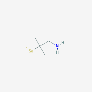 molecular formula C4H10NSe B13115330 1-Amino-2-methylpropane-2-selenol 