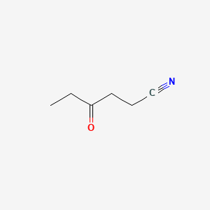 molecular formula C6H9NO B13115402 4-Oxohexanenitrile 
