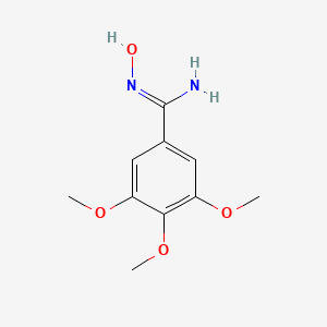 molecular formula C10H14N2O4 B1311552 N'-hydroxy-3,4,5-trimethoxybenzenecarboximidamide 