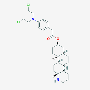 3-Hydroxy-17-aza-D-homoandrostan-4-N,N-bis(2-chloroethyl)aminophenylacetate