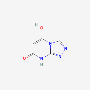 molecular formula C5H4N4O2 B13115677 7-hydroxy-[1,2,4]triazolo[4,3-a]pyrimidin-5(1H)-one 