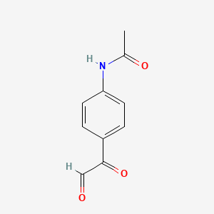 molecular formula C10H9NO3 B13115685 N-(4-(2-Oxoacetyl)phenyl)acetamide CAS No. 67014-06-6