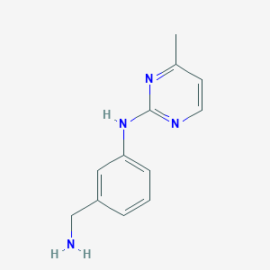 molecular formula C12H14N4 B13115767 N-(3-(Aminomethyl)phenyl)-4-methylpyrimidin-2-amine 