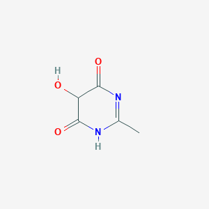 molecular formula C5H6N2O3 B13115876 5-Hydroxy-2-methylpyrimidine-4,6(1H,5H)-dione 