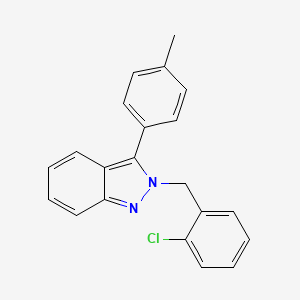 molecular formula C21H17ClN2 B13115894 2-(2-Chlorobenzyl)-3-(4-methylphenyl)-2H-indazole CAS No. 872682-01-4