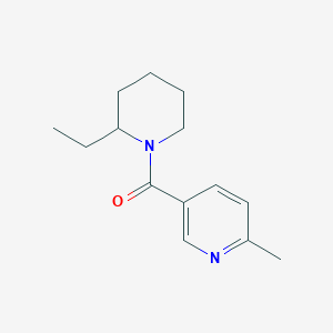 molecular formula C14H20N2O B1311616 Piperidine, 2-ethyl-1-[(6-methyl-3-pyridinyl)carbonyl]- CAS No. 613660-25-6