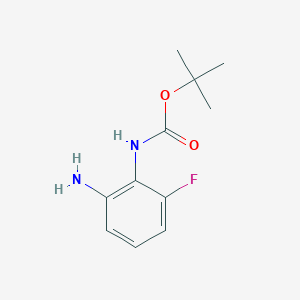 molecular formula C11H15FN2O2 B1311626 tert-Butyl (2-amino-6-fluorophenyl)carbamate CAS No. 954239-11-3