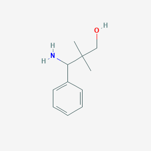 molecular formula C11H17NO B1311632 3-氨基-2,2-二甲基-3-苯基丙醇 CAS No. 156258-39-8