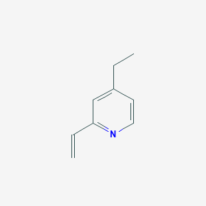 molecular formula C9H11N B13116408 4-Ethyl-2-vinylpyridine 