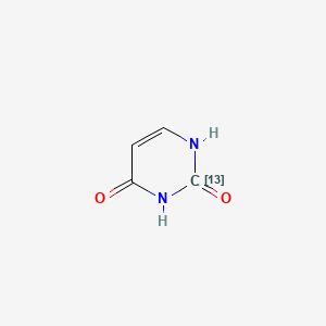 molecular formula C4H4N2O2 B1311642 Uracil C-13, 2- CAS No. 35803-45-3