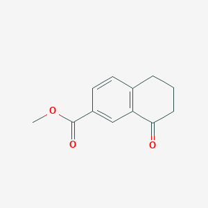 molecular formula C12H12O3 B1311644 Methyl 8-oxo-5,6,7,8-tetrahydronaphthalene-2-carboxylate CAS No. 116047-26-8