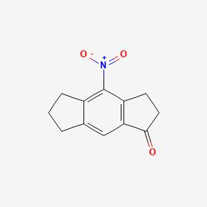 molecular formula C12H11NO3 B1311647 4-nitro-2,3,6,7-tetrahydro-s-indacen-1(5H)-one CAS No. 620592-44-1