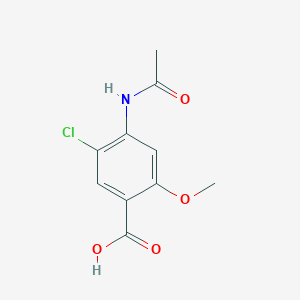 molecular formula C10H10ClNO4 B1311650 4-Acetamido-5-chloro-2-methoxybenzoic acid CAS No. 24201-13-6