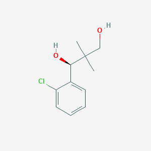 molecular formula C11H15ClO2 B1311663 (1S)-1-(2-chlorophenyl)-2,2-dimethylpropane-1,3-diol CAS No. 133164-40-6