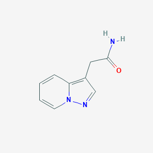 molecular formula C9H9N3O B13116667 2-(Pyrazolo[1,5-a]pyridin-3-yl)acetamide 