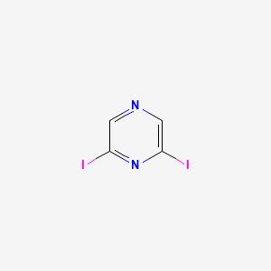 molecular formula C4H2I2N2 B1311670 2,6-Diiodopyrazine CAS No. 58138-79-7
