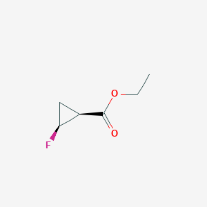 molecular formula C6H9FO2 B1311674 cis-Ethyl 2-fluorocyclopropanecarboxylate CAS No. 84388-71-6