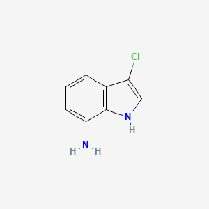 molecular formula C8H7ClN2 B1311678 3-chloro-1H-indol-7-amine CAS No. 165669-13-6