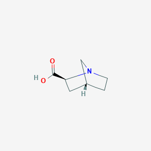 molecular formula C7H11NO2 B13116781 (2S,4R)-1-Azabicyclo[2.2.1]heptane-2-carboxylic acid 