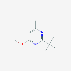 molecular formula C10H16N2O B13116783 2-(tert-Butyl)-4-methoxy-6-methylpyrimidine 