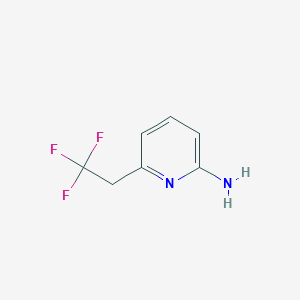 molecular formula C7H7F3N2 B13116784 6-(2,2,2-Trifluoroethyl)pyridin-2-amine 